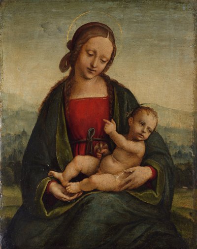 Madonna and Child with a Goldfinch by Albertino Piazza da Lodi